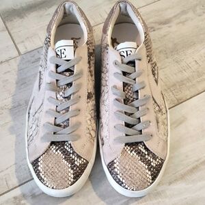Sam Edelman Areson Snake-Embossed Sneakers